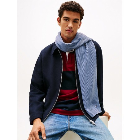 Écharpe côtelée coton cachemire Tommy Hilfiger