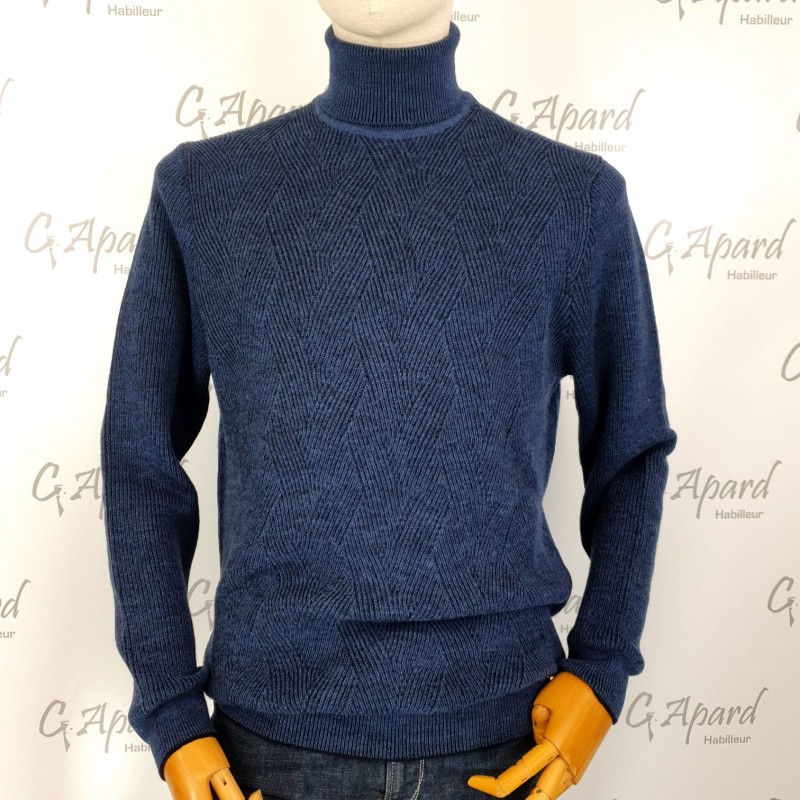 Pull col roulé laine mélangée BUGATTI