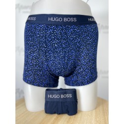 Lot de deux boxers courts en coton stretch avec logos à la taille HUGO BOSS