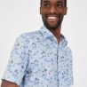 Chemisette slim fit en coton stretch imprimé EDEN PARK