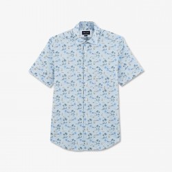 Chemisette slim fit en coton stretch imprimé EDEN PARK
