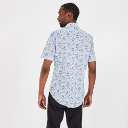 Chemisette slim fit en coton stretch imprimé EDEN PARK