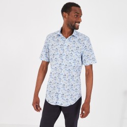 Chemisette slim fit en coton stretch imprimé EDEN PARK