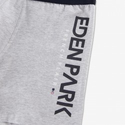 Boxer gris en coton stretch imprimé EDEN PARK