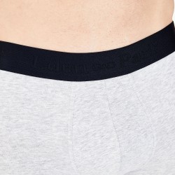 Boxer gris en coton stretch imprimé EDEN PARK