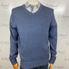 PULL EN COTON BIO ET SOIE COL EN V TOMMY HILFIGER