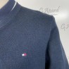 PULL EN COTON BIO ET SOIE COL EN V TOMMY HILFIGER