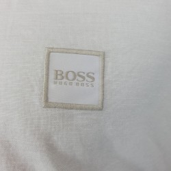 Chemise Slim Fit en coton Oxford à patch logo jacquard HUGO BOSS