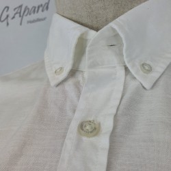 Chemise Slim Fit en coton Oxford à patch logo jacquard HUGO BOSS