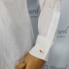 Chemise Slim Fit en coton Oxford à patch logo jacquard HUGO BOSS