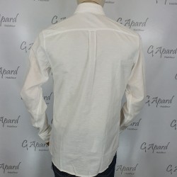 Chemise Slim Fit en coton Oxford à patch logo jacquard HUGO BOSS