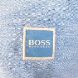 Chemise Slim Fit en coton Oxford à patch logo jacquard HUGO BOSS