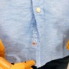 Chemise Slim Fit en coton Oxford à patch logo jacquard HUGO BOSS