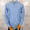 Chemise Slim Fit en coton Oxford à patch logo jacquard HUGO BOSS
