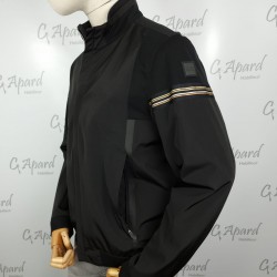 Blouson zippé en tissu déperlant double couche HUGO BOSS