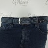 Ceinture tissée à garnitures en métal brillant HUGO BOSS