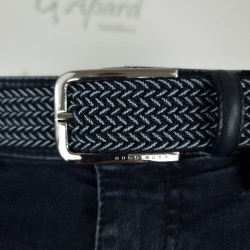 Ceinture tissée à garnitures en métal brillant HUGO BOSS