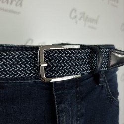 Ceinture tissée à garnitures en métal brillant HUGO BOSS