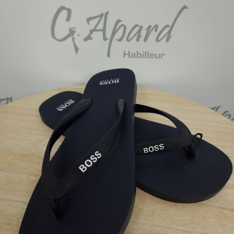 Tongs en gomme avec logo de la nouvelle saison HUGO BOSS