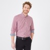 Chemise en coton à carreaux vichy EDEN PARK