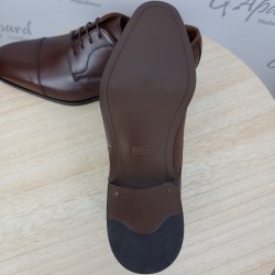 Derbies en cuir avec surpiqûres HUGO BOSS
