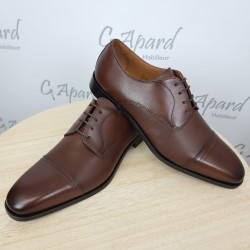 Derbies en cuir avec surpiqûres HUGO BOSS
