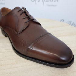 Derbies en cuir avec surpiqûres HUGO BOSS