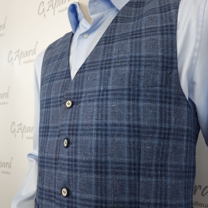 GILET EN LAINE MELANGEE SLIM FIT ATELIER TORINO