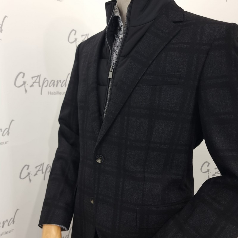 Veste à carreaux avec intérieur matelassé amovible HUGO BOSS