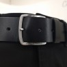 Ceinture en cuir italien au tannage végétal avec boucle à ardillon HUGO BOSS