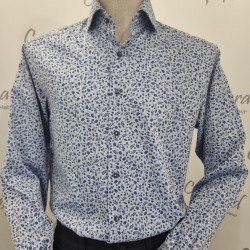 CHEMISE À MANCHES LONGUES MODERN FIT TWILL IMPRIMÉ FLEURI ETERNA