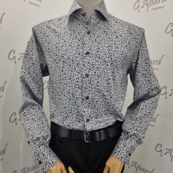 CHEMISE À MANCHES LONGUES MODERN FIT TWILL IMPRIMÉ FLEURI ETERNA