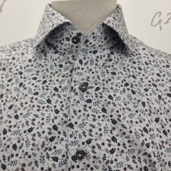 CHEMISE À MANCHES LONGUES MODERN FIT TWILL IMPRIMÉ FLEURI ETERNA