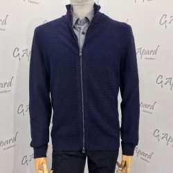CARDIGAN EN MAILLE DE LAINE VIERGE ET DE COTON HUGO BOSS