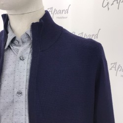 CARDIGAN EN MAILLE DE LAINE VIERGE ET DE COTON HUGO BOSS
