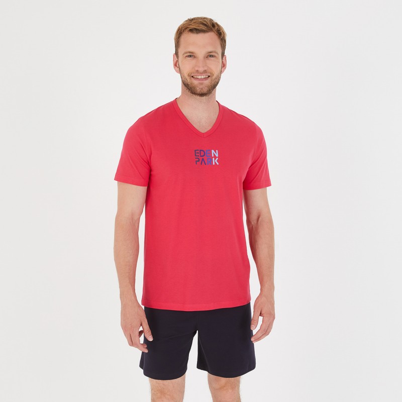 Pyjama court en jersey de coton eden park