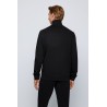 VESTE EN MOLLETON DE COTON AVEC PATCH LOGO TISSÉ HUGO BOSS
