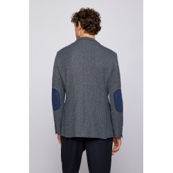 VESTE REGULAR FIT EN JERSEY À MOTIF AVEC COUDIÈRES HUGO BOSS