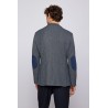 VESTE REGULAR FIT EN JERSEY À MOTIF AVEC COUDIÈRES HUGO BOSS