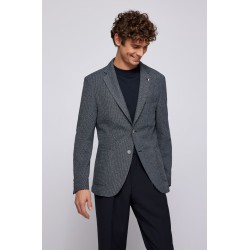 VESTE REGULAR FIT EN JERSEY À MOTIF AVEC COUDIÈRES HUGO BOSS