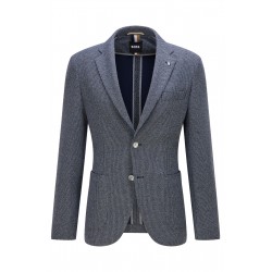 VESTE REGULAR FIT EN JERSEY À MOTIF AVEC COUDIÈRES HUGO BOSS