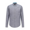 CHEMISE SLIM FIT EN COTON OXFORD BIOLOGIQUE À LOGO HUGO BOSS