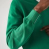 Pull à col V en coton biologique uni LACOSTE