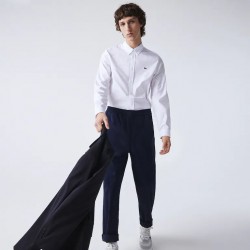 Chemise slim fit unie en coton premium LACOSTE