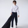 Chemise slim fit unie en coton premium LACOSTE