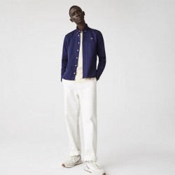 Chemise slim fit unie en coton premium LACOSTE