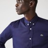 Chemise slim fit unie en coton premium LACOSTE