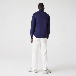 Chemise slim fit unie en coton premium LACOSTE