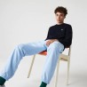 Pull à col rond en coton biologique uni LACOSTE