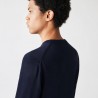 Pull à col rond en coton biologique uni LACOSTE